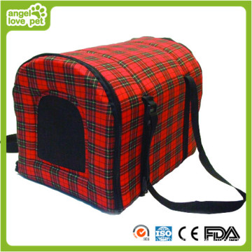 Red and Black Lattice Pet Carrier